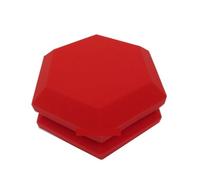 Paneles acústicos 6/12Pack Hexagonal Acoustic Foam Retardant Studio Noise Insulation Sound Absorption Treatment Panels 2 Inches Thickness(Red,6PACK)