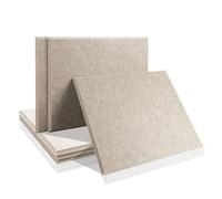 Paneles acústicos 6 Pcs Acoust Insulation Absorcion Door Seal Strip Soundproof Wall Panel for Studio Sound Absorbing(Brown1,0.9cm Density)
