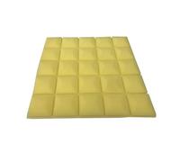 Paneles acústicos 6Pcs Studio Acoustic Foam Soundproof Wall Panels Sound Absorption Treatment Wedge Protective Soundproofing Sponge 50x50x3cm(Yellow)