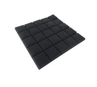 Paneles acústicos 6Pcs Studio Acoustic Foam Soundproof Wall Panels Sound Absorption Treatment Wedge Protective Soundproofing Sponge 50x50x3cm(Black)
