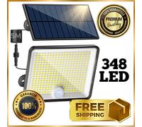 Panello Solare Luce Solare Led Esterno 348LED Faretti Solari Esterno Sensore Di