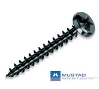 Mustad Vite Panel-Vit 1204631 nera testa cilindrica 4x25 mm 500 pezzi