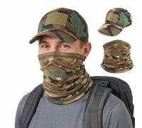 panemy Cappello da Sole Uomo con Maschera per Il Viso, Cappello Boonie 3 in 1 per attività All'Aperto, Protezione UV Completa, Perfetto per Pesca, Campeggio, Escursionismo e Caccia (Mimetico)