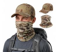 panemy Cappello da Sole Uomo con Maschera per Il Viso, Cappello Boonie 3 in 1 per attività All'Aperto, Protezione UV Completa, Perfetto per Pesca, Campeggio, Escursionismo e Caccia (Marrone)