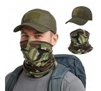 panemy Cappello da Sole Uomo con Maschera per Il Viso, Cappello Boonie 3 in 1 per attività All'Aperto, Protezione UV Completa, Perfetto per Pesca, Campeggio, Escursionismo e Caccia (Verde Militare)
