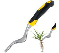 panemy Estirpatore Erbacce Manuale, 29 cm Estirpatore Erbacce da Giardino, Estrattore, Togli, Sarchiatore Raccogli, Strumento per Rimozione, Scavare, Estirpare, Smuovere Terreno, Giallo