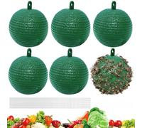 panemy Trappola per Mosche dei Frutti, Attrape Moscherini Cucina per Interni ed Esterni, Trappola Moscerini, con Strisce Adesive, Acchiappamosche per Fattoria, Cucina e Soggiorno (Rotondo-Verde)