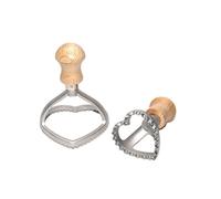 Panetta Casalinghi Stampo per Ravioli a Forma di, Legno, Argento, 6 cm