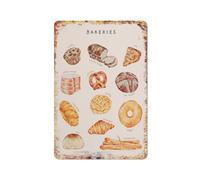 Panetterie Pane Montessori Poster Pasticceria Decorazione per cameretta dei bambini Arte murale per cameretta dei bambini Targa in metallo Targa in latta Decorazione murale in alluminio Giardino Ris