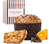 Panettone Antonella al Cioccolato e Arancia XXL 1200 g - Preparazione Artigianale con Ricetta Tradizionale - Delizioso Panettone di Natale