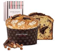 Panettone Antonella Cioccolato e Nocciole XXL 1200 g | Panettone Artigianale al Cioccolato e Nocciole Senza Conservanti Né Coloranti | Dolce Natalizio con Lievito Madre | Ricetta Tradizionale