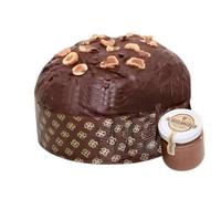 Panettone Artigianale al Gusto Fichi del Cilento. Lievitato Naturalmente. All'Interno della Confezione è Presente un Vasetto di Crema Spalmabile. Panettoni Artigianali Cilentani Made In Italy - 1 kg