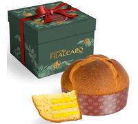 Panettone Artigianale al Limone Pasticceria Fraccaro 1932 (750 gr) - Farcito con Fresca Crema al Limone, Dolce Natalizio a Lievitazione Naturale con solo Lievito Madre, Senza Canditi - Gift Box