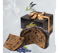 Panettone artigianale cioccolato, mirtilli e rosolio 1 kg Oro delle Muse | Prodotto di alta pasticceria a lievitazione naturale