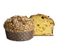 Panettone Artigianale Classico alle Mandorle | Uvetta Australiana | Senza Canditi | Pasticceria La Torraca | 1,2 Kg | Alta Qualità | Cilento | Campania | Dolce di Natale