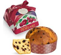 Panettone Artigianale con Ciliegie di Marostica IGP e Mirtilli, 750 gr - Pasticceria Fraccaro 1932 - Panettone Senza Canditi e Uvetta, Impasto con Lievito Madre, Made in Italy - Incarto Artigianale