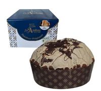 Panettone artigianale con mele annurche candite, gocce di cioccolato, ganache alle noci, glassa mandorlata, Made in Italy,1KG - Pasticceria F.lli Avallone (MELATTONE)