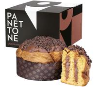 Panettone Artigianale Crema al Cioccolato Fondente | Pietro Macellaro | 1kg | Cilento | Glassato Cioccolata con Note di Rhum | Dolce Tipico Natale