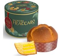 Panettone Artigianale Farcito alla Crema di Limone (750 gr), Pasticceria Fraccaro 1932 - Senza Canditi e Uvetta, con Lievito Madre, Linea Latta - Dolce Natalizio Made In Italy