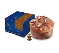 Panettone Artigianale Gocce di Cioccolato | Cremderì | Sal DeRiso | Dolce Natale | Lievitazione Naturale | Regalo Natalizio | 1Kg | Con Vasetto Crema Nocciola 90Gr l Minori Costa d'Amalfi