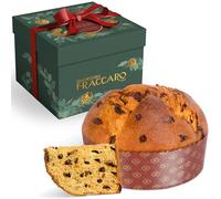 Panettone Artigianale Rum e Cioccolato 750gr, Pasticceria Fraccaro 1932, con Bagna al Rum e Gocce di Cioccolato, Senza Canditi e Uvetta, Impasto con Lievito Madre - Incarto Regalo, Made in Italy