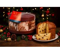 Panettone Classico Artigianale in Cappelliera “Baci e Amori del Risorgimento” - 2 kg di Tradizione, Storia e Maestria Milanese Pranzo e Cena di Natale Capodanno