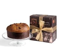 Panettone con "Aceto Balsamico di Modena IGP" del Duca - dolce di Natale - impasto soffice e ripieno al balsamico - 1 kg - elegante confezione