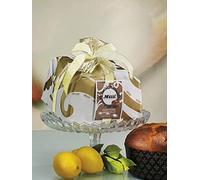 Panettone con Crema al Limoncello basso incartato 1kg - Antica Pasticceria Muzzi linea "La Gran Classica" (1040080)