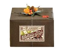 Panettone Flamigni Panettone Pera e Cioccolato Cofanetto Rustico 1 Kg