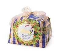 Panettone Glasssato con Mandorle Muzzi Incartato a Mano 1 Kg
