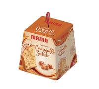 Panettone Maina Gusto Caramello Salato Confezione da 750 g Dolce Natalizio Italy