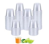 Panexf 200 pz Bicchieri in plastica trasparente 2cl/20ml Bicchierini plastica per Dolci, Bicchierini di Bicchieri per Feste