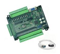 PANFHGFG Controller Logico programmabile Scheda PLC FX3U 24MT con Cavo 14 ingressi 10 uscite Transistor Ladder Programmazione logica per automazione Industriale Uscita Transistor MCU industriali