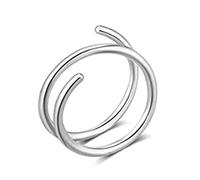PANFHGFG da naso doppi in acciaio inossidabile da naso a spirale singolo trafitto da singolo traforato sinistro e destro Gioielli da piercing