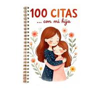 PANFHGFG Diario della figlia in spagnolo con 100 suggerimenti per la data | Rilegatura a doppia spirale per la memoria quotidiana della scrittura album per madre e figlia in spagnolo con