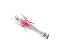 PANFHGFG Esche dure Artificiali Esche per gamberetti 11 cm per seppie Bagliore per Pesca Calamari Ganci Esche per gamberetti realistici