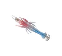 PANFHGFG Esche dure Artificiali Esche per gamberetti 11 cm per seppie Bagliore per Pesca Calamari Ganci Esche per gamberetti realistici