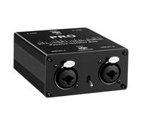 PANFHGFG Isolatore Acustico XLR Trasparente a 2 da 6, 35 mm con alloggiamento in Metallo per la rimozione del Rumore nei sistemi Professionali Processore sbilanciato bilanciato