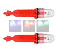 PANFHGFG Lampada da Pesca compatta a LED da 3 V, attrattore Pesci a Doppio Scopo e segnali Allarme marini per Applicazioni Marine Lampada attrattiva per Pesca Notturna