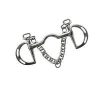 PANFHGFG Morso per Cavallo in Acciaio Inossidabile con Imbottiture morbide in Silicone per bocche sensibili Migliora Controllo del morso per Cavallo ' Attrezzatura da Allenamento per Le competizioni