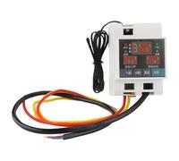 PANFHGFG Termostato Intelligente Montabile DIN Triplo Display modalità Controllo Regolatore Temperatura con Funzione Memoria Termostato HVAC con Installazione Guide DIN