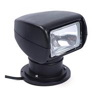 panfudongk 12 V 100 W faro di ricerca per yacht nero telecomando impermeabile 360 gradi orientabile Luminous Flux 2500LM