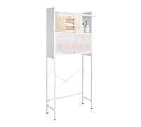 panfudongk Mensola per lavatrice, autoportante, in acciaio al carbonio, per il bagno, larghezza 70 cm, altezza 167 cm, moderna conservazione per lavanderia e bagno