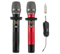 panfudongk Microfono Streaming USB MIC Microphone PC Microphone Wireless 25 Canali UHF Karaoke Canto Matrimonio DJ Party - Registrazione audio a 360° Ricaricabile Sistema Microfono Senza Fili
