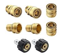 PANGBOER 8 pezzi / confezione di ugelli in rame 3/8 ' ' 3/4 ' ' Kit di collegamento rapido adattatore idropulitrice per lavaggio auto set adattatore anti-deformato ugello spruzzatore per tubo da