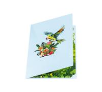 PANGBOER Biglietto di auguri per la festa della mamma con busta, per insegnante, mamma, nonna, anniversario, uccello, fiore, festa della mamma