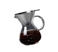 PANGBOER Caffettiera in vetro con filtro fine in acciaio inossidabile 304 per amanti del caffè americano Gocciolatore ottimizzato per sapore