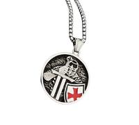 PANGBOER Collana A Ciondolo In Acciaio Inossidabile Collana Vintage Gioielli Punk Accessori Gotica Presente Per Uomo Fede E Coraggio