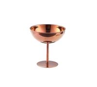 PANGBOER Coppa Coupé con stelo in acciaio inossidabile per servizio bevande per feste, tazza da portata con piede lucido per esposizione dessert e frutta