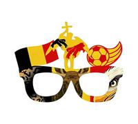 PANGBOER Divertenti montature per occhiali a tema progettate con bandiere nazionali, accessori celebrativi per calcio, per guardare le feste, occhiali da tifoso calcio